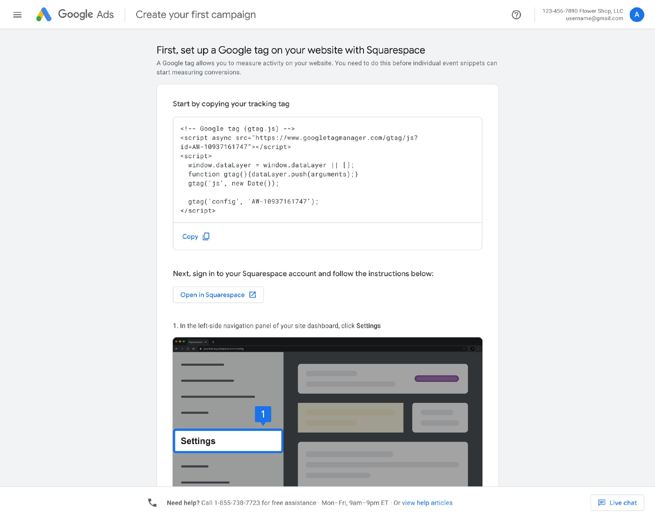 Google Ads — Set up the Google tag (4)