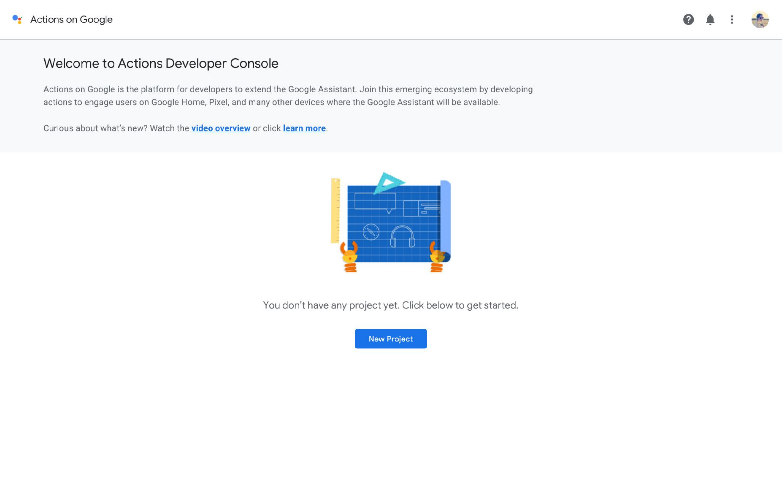 Google Assistant — Actions Developer Console (1)