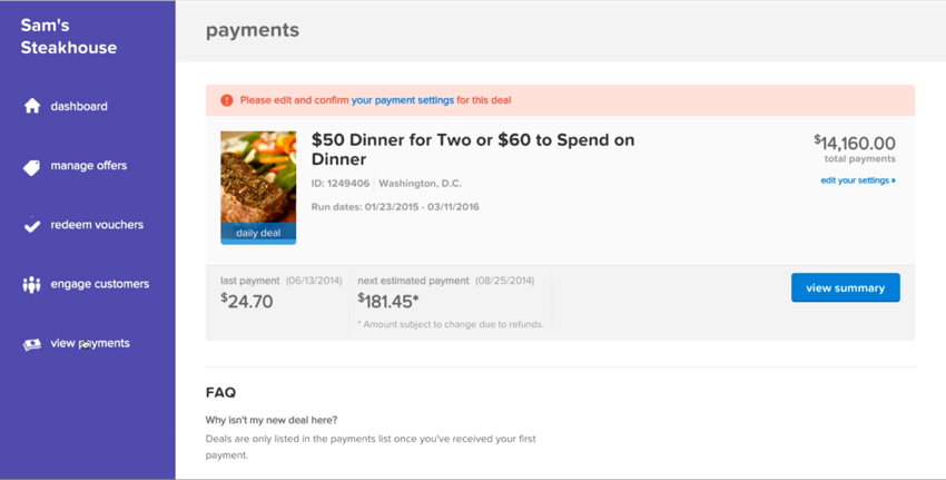 LivingSocial Merchant Center — On web (3)